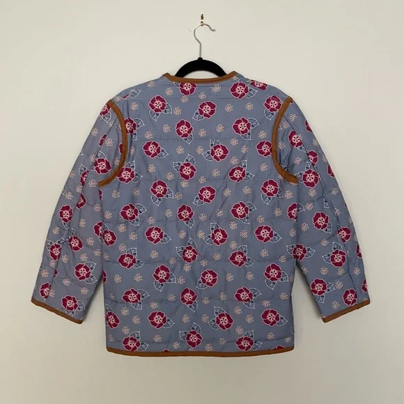 NWT Carleen for Anthropologie Floral Quilted Snap Front Jacket Size Small - Picture 9 of 9